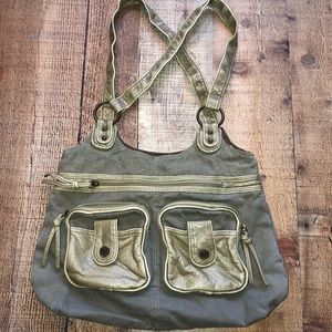 💫 SPARROW TRUE Green Canvas Handbag